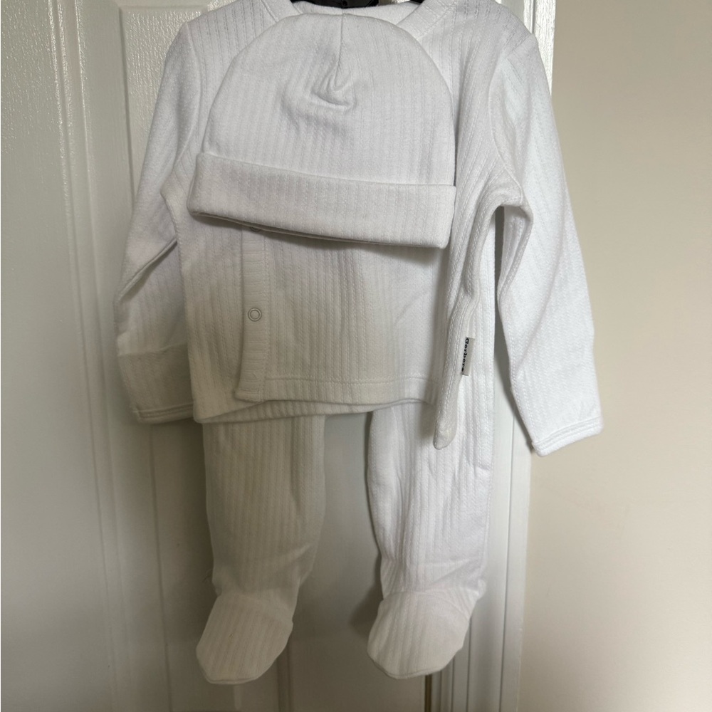 White Baby Outfit Set